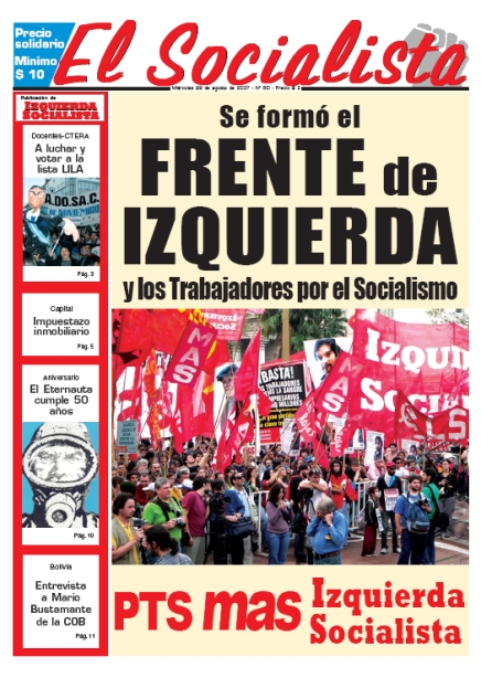 Tapa de El Socialista