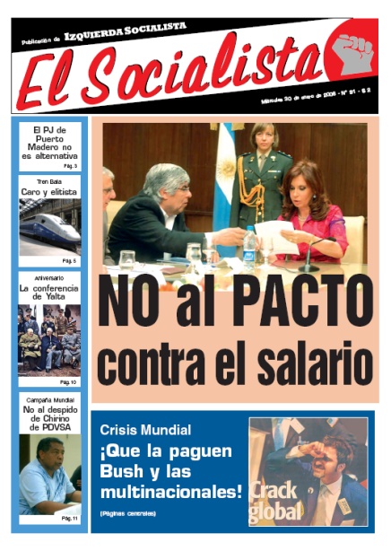 Tapa de El Socialista