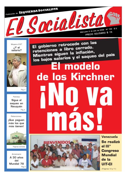 Tapa de El Socialista