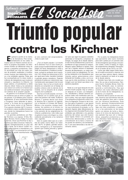 Tapa de El Socialista