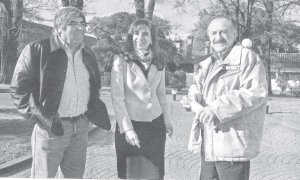 Moyano y Yasky, pactando en Olivos con Cristina