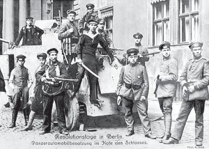 Marineros y soldados insurrectos en Berln. Noviembre 1918