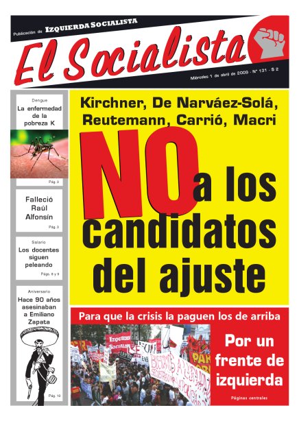 Tapa de El Socialista