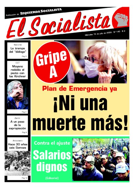 Tapa de El Socialista