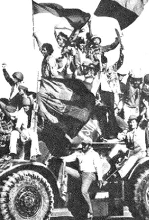 En Managua los guerrilleros y el pueblo festejaron el triunfo