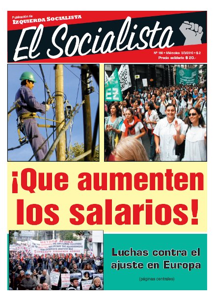 Tapa de El Socialista