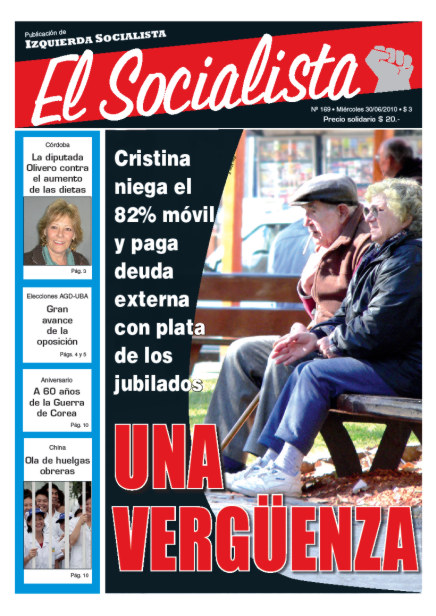 Tapa de El Socialista