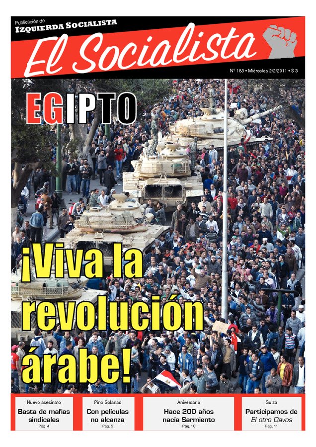 Tapa de El Socialista