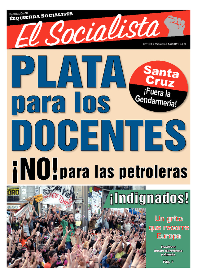 Tapa de El Socialista