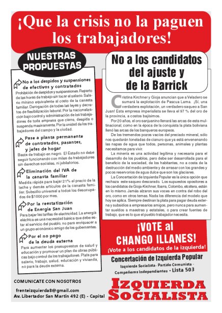 Boletin Electoral de San Juan