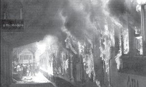 Incendios de vagones en Haedo